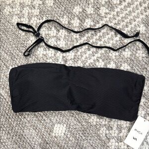 RVCA Black Bandeau Bikini Top